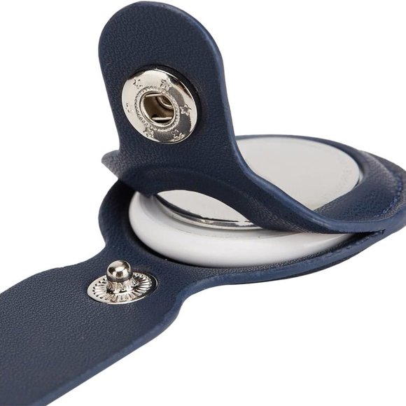 2-Pack Brown Leather for Loop Air Tag Holder, NEW Compatible with Apple Air Tag - Picture 4 of 6